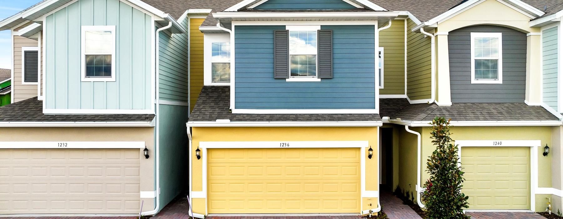 a house with a garage